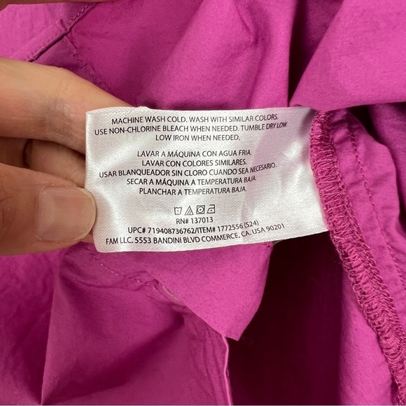Banana Republic Women’s Button Down Up Shirt Blouse Magenta Medium - Picture 7 of 7